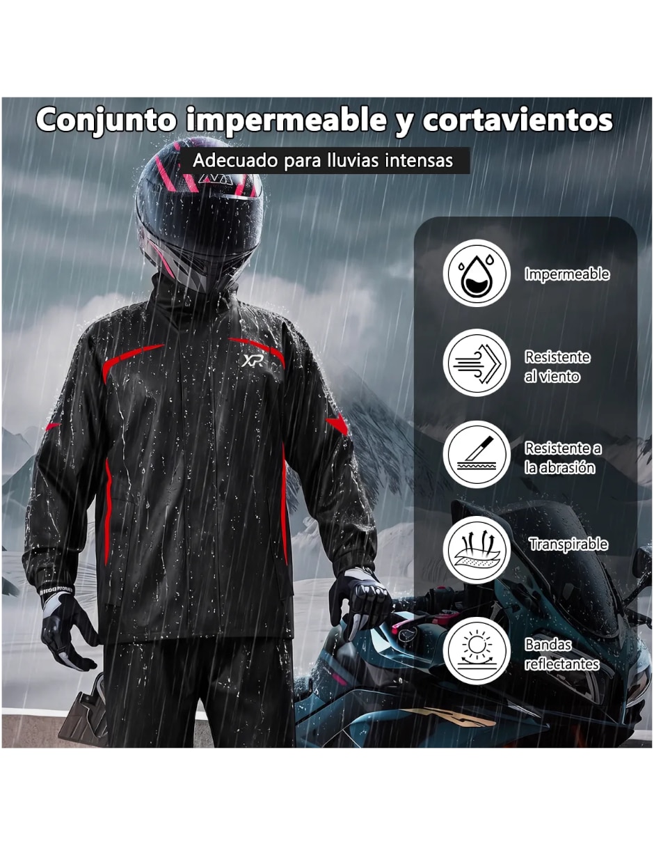 Impermeable estampado Liso para hombre 4