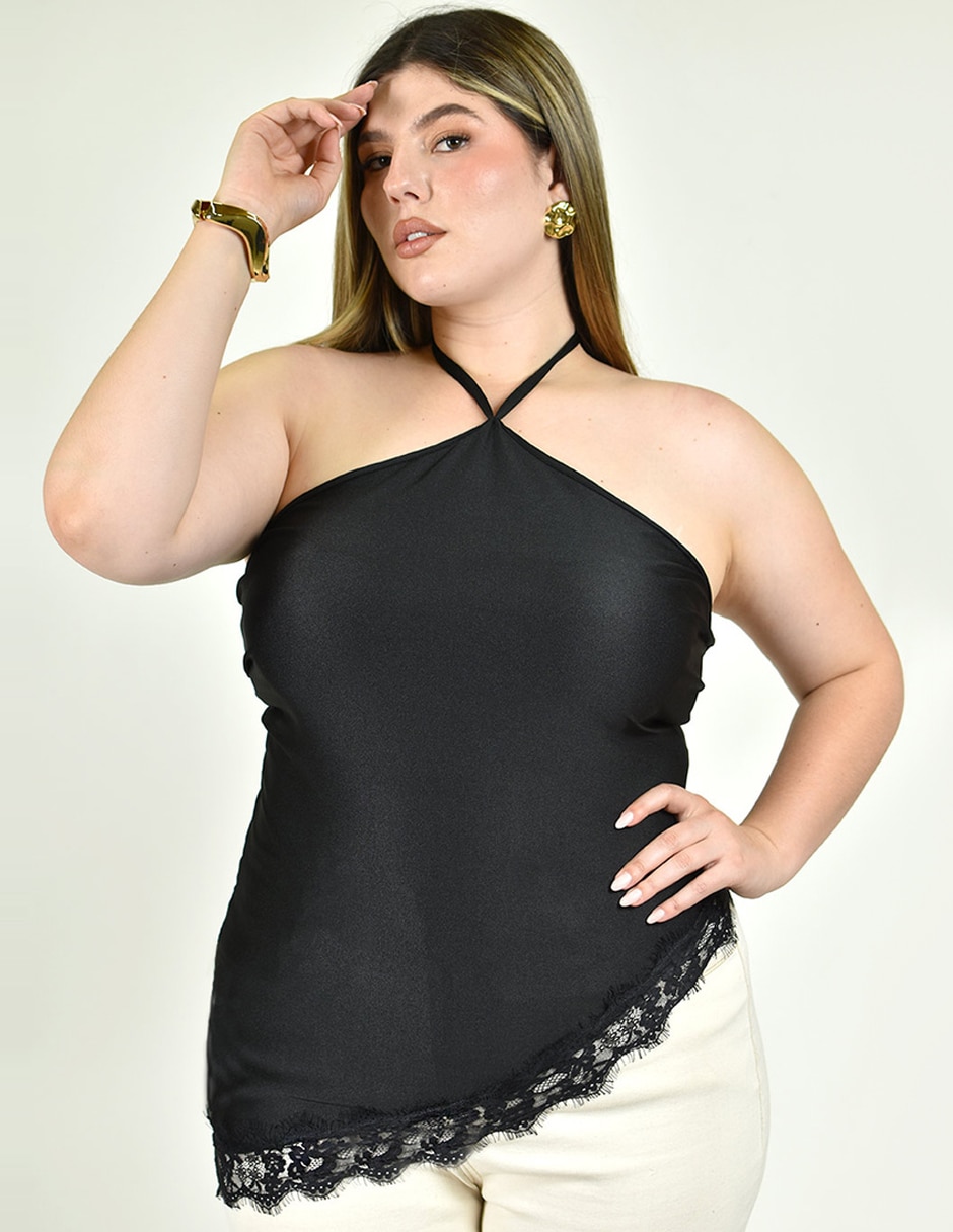 Blusa sin manga para mujer