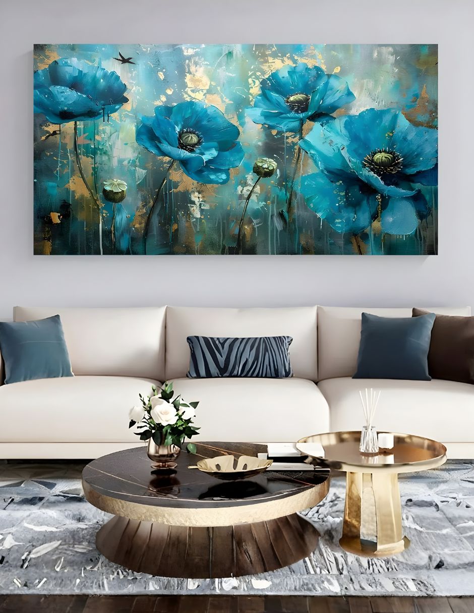 Cuadro decorativo Azul Amapola 7