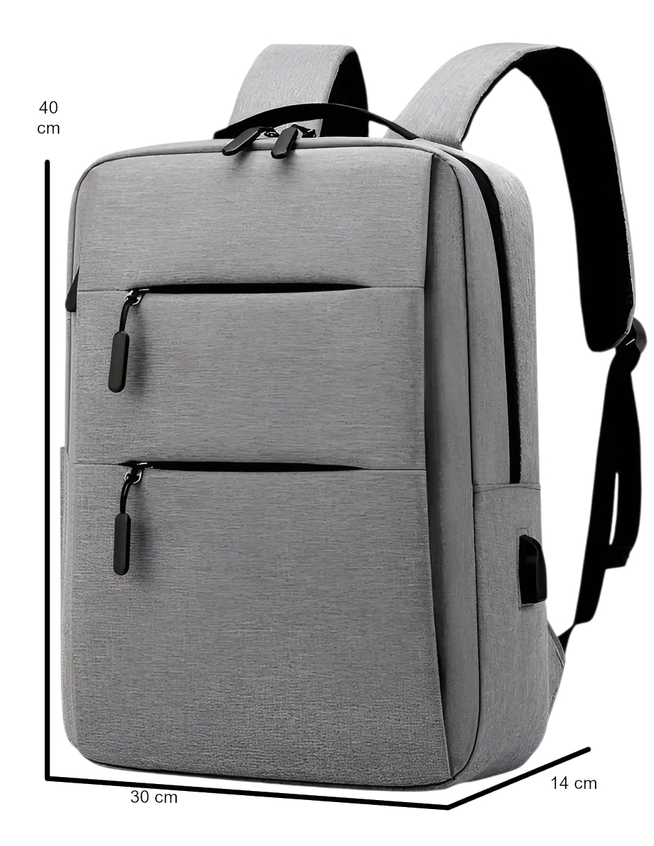 Mochila con portalaptop Genérica impermeable unisex
