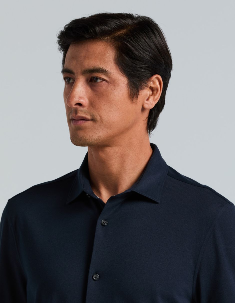 Camisa business casual perry ellis manga larga para hombre