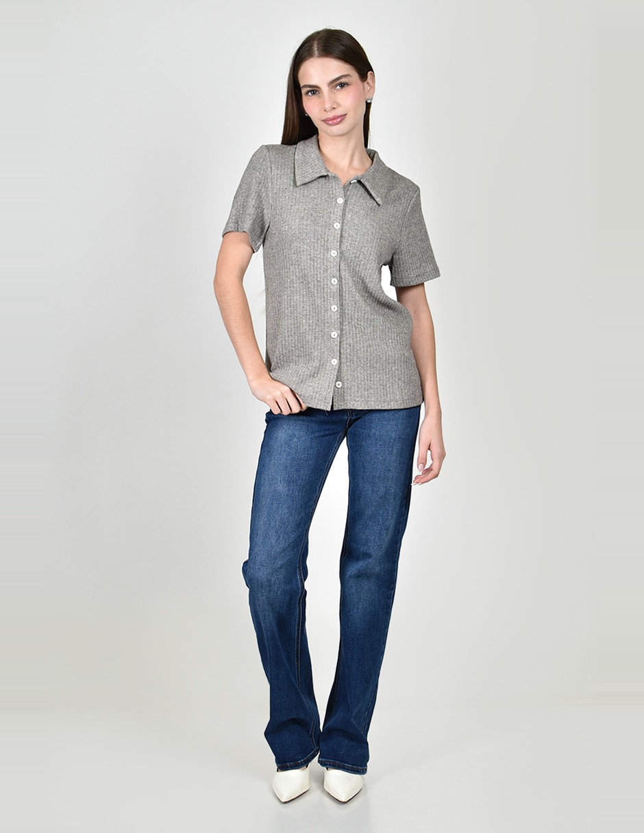 Blusa manga corta para mujer 3