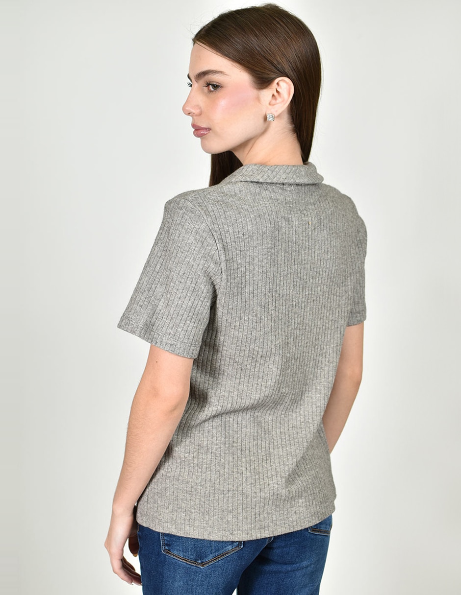 Blusa manga corta para mujer 4
