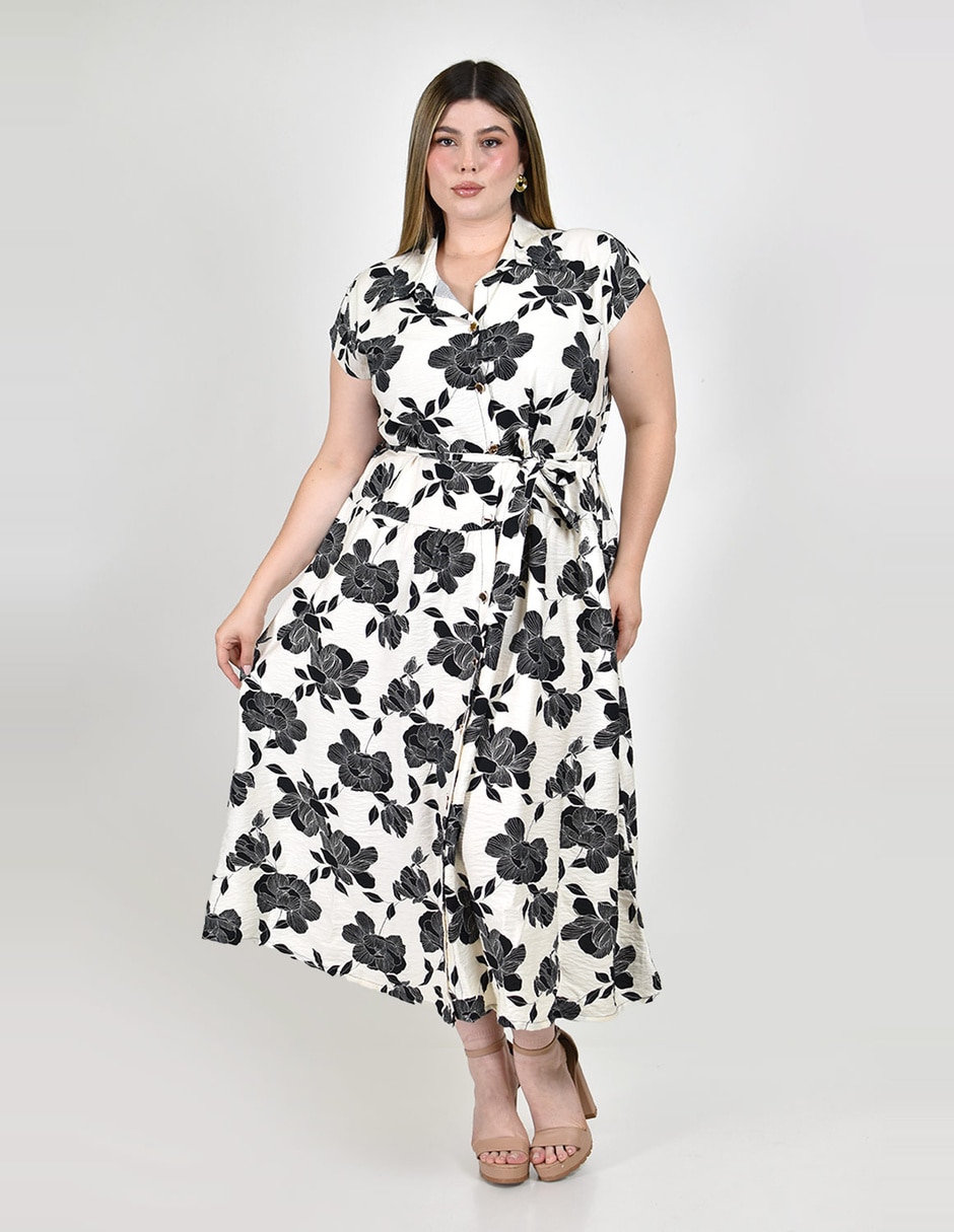 Vestido midi casual para mujer Vestido midi casual para mujer