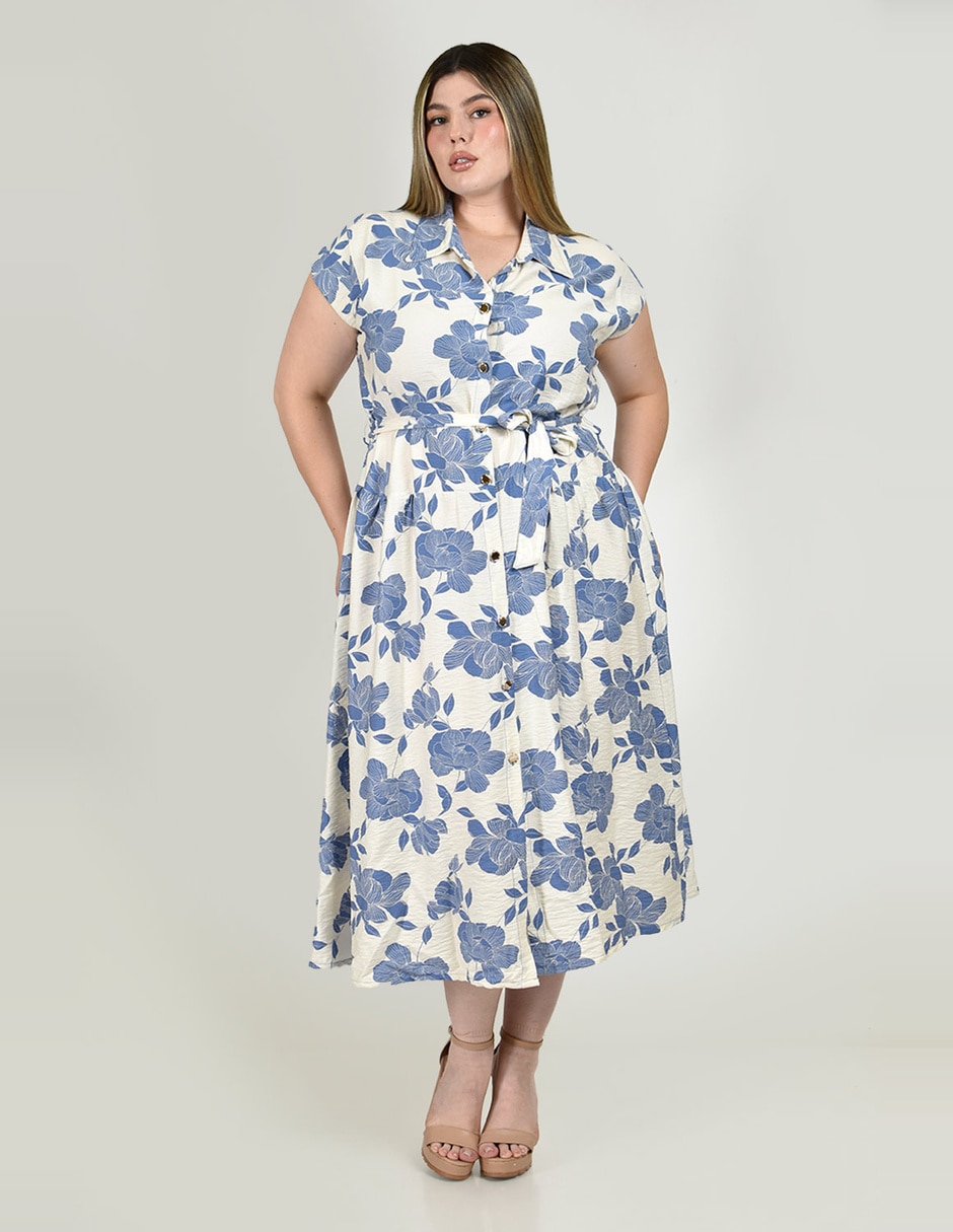 Vestido midi casual para mujer Vestido midi casual para mujer