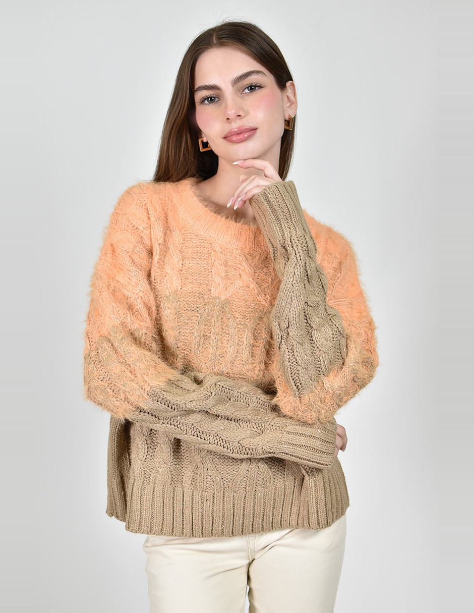 Suéter cuello redondo para mujer 3