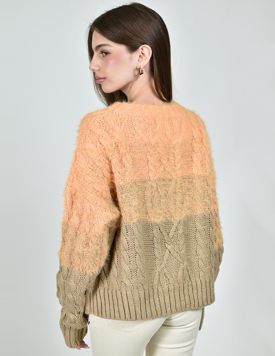Suéter cuello redondo para mujer 5