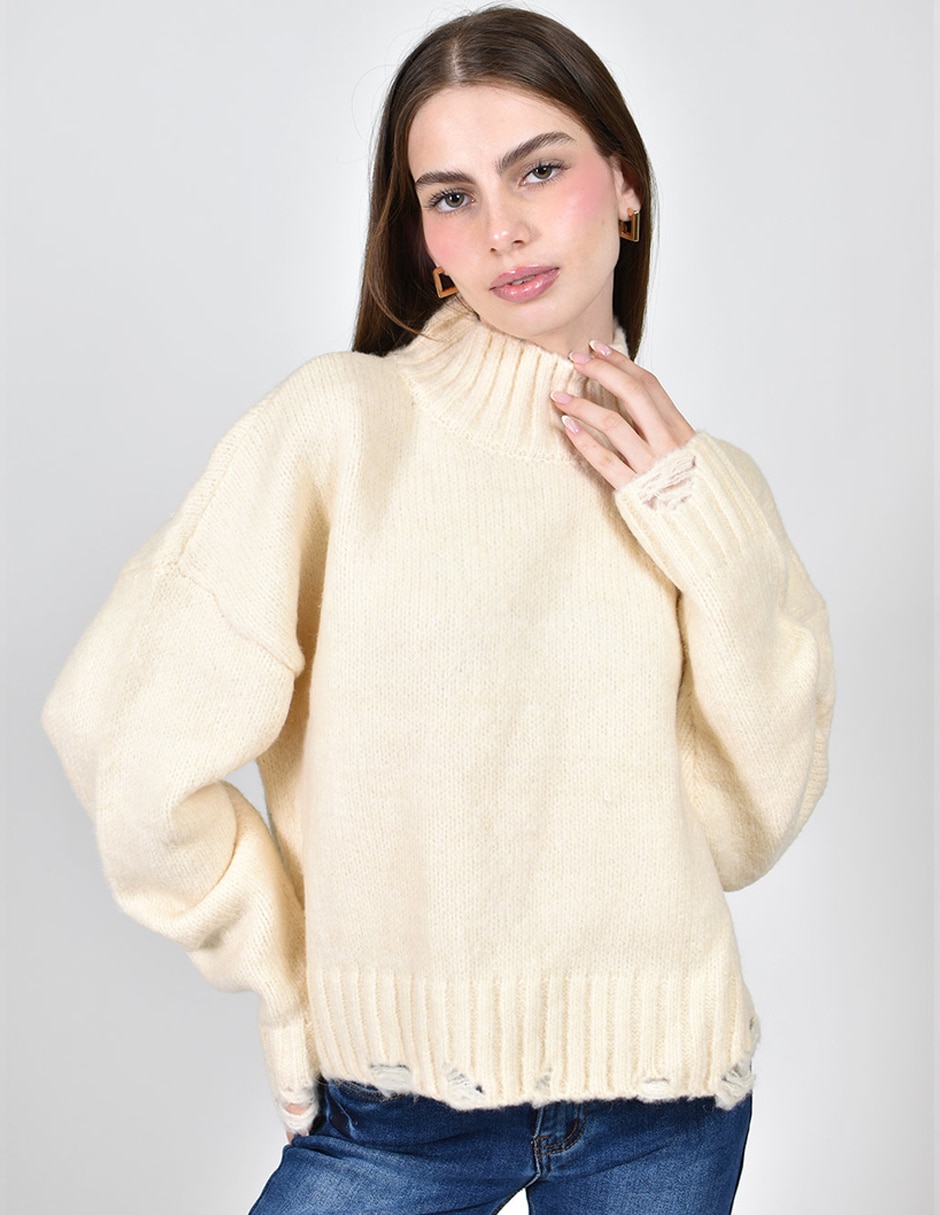 Suéter cuello redondo para mujer Suéter cuello redondo para mujer
