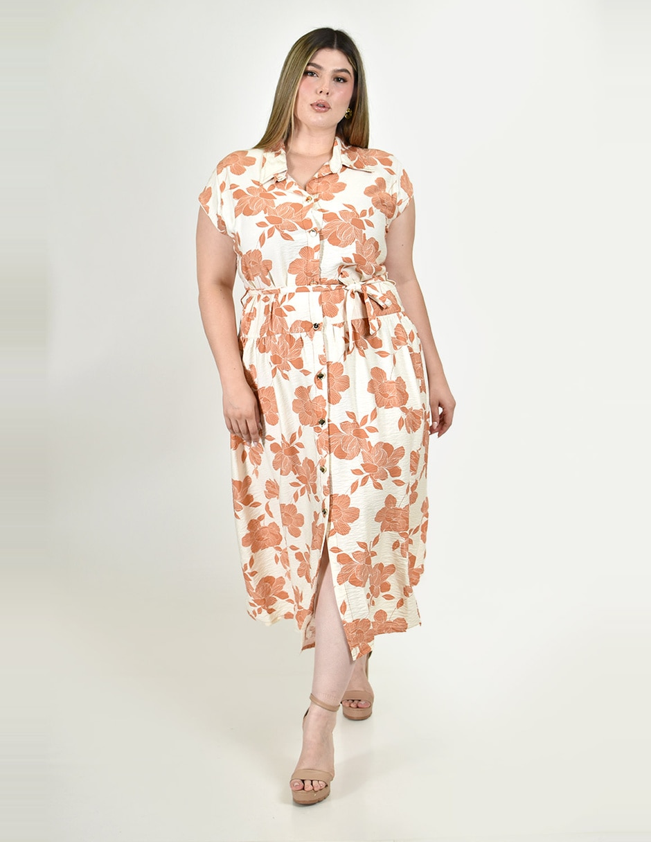 Vestido midi casual para mujer Vestido midi casual para mujer