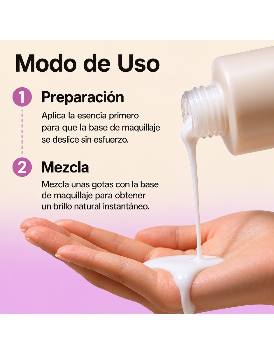 Sérum hidratante facial de arroz negro y probióticos 120 ml para todo tipo de piel 2