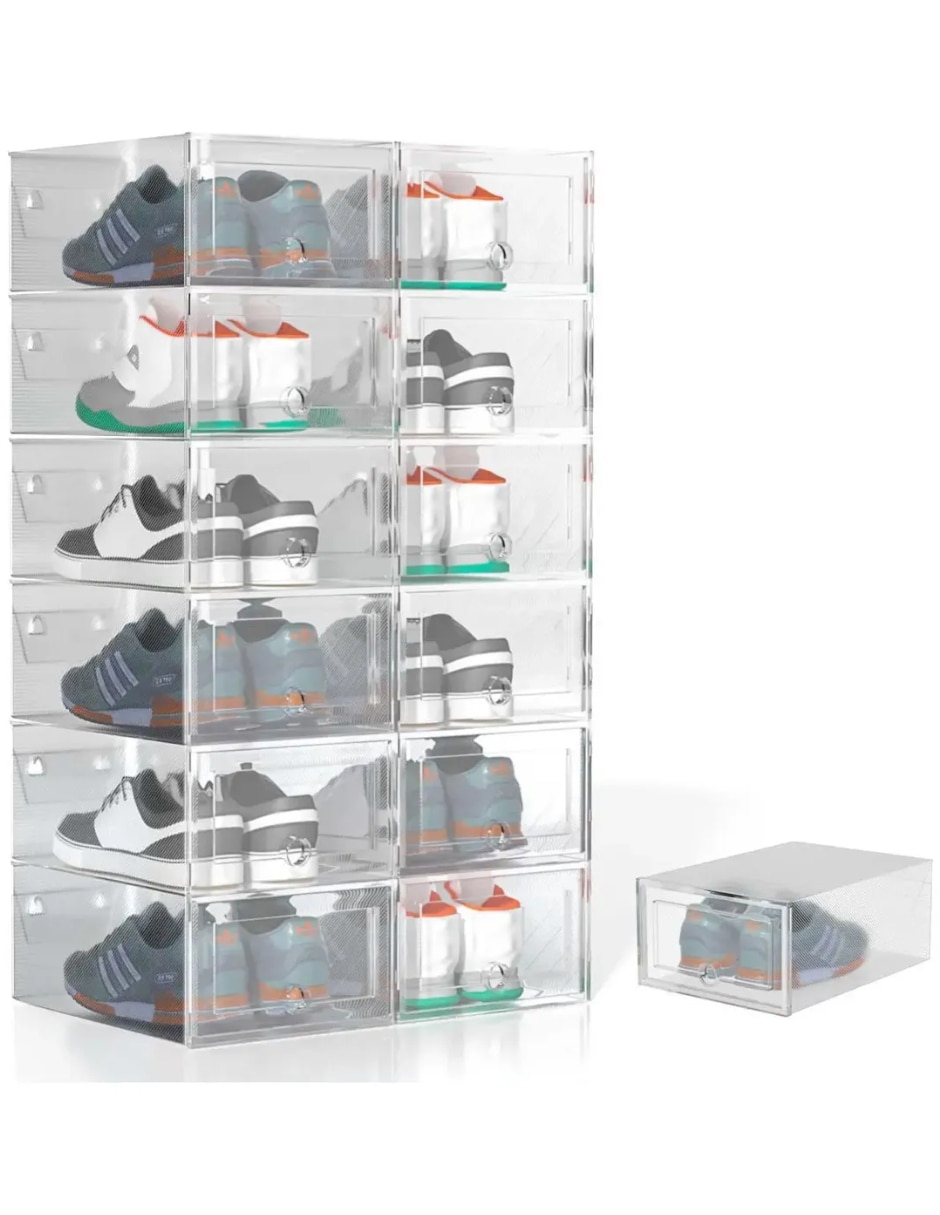 Zapatera armable caja almacenadora para 12 pares de zapatos 4