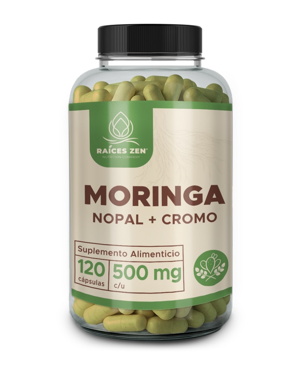 Suplementos alimenticios moringa nopal + cromo Raices Zen