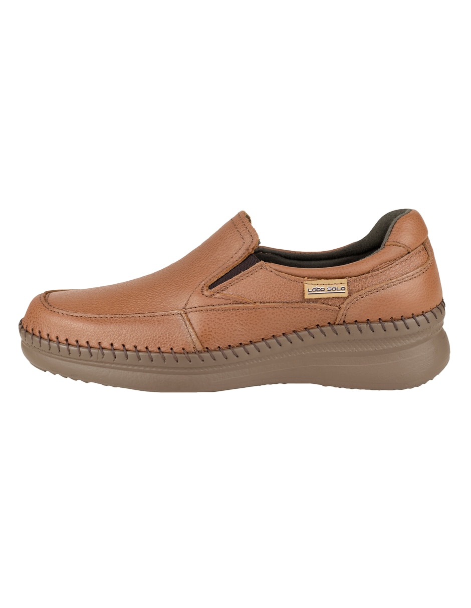 Zapato mocasín de piel para mujer