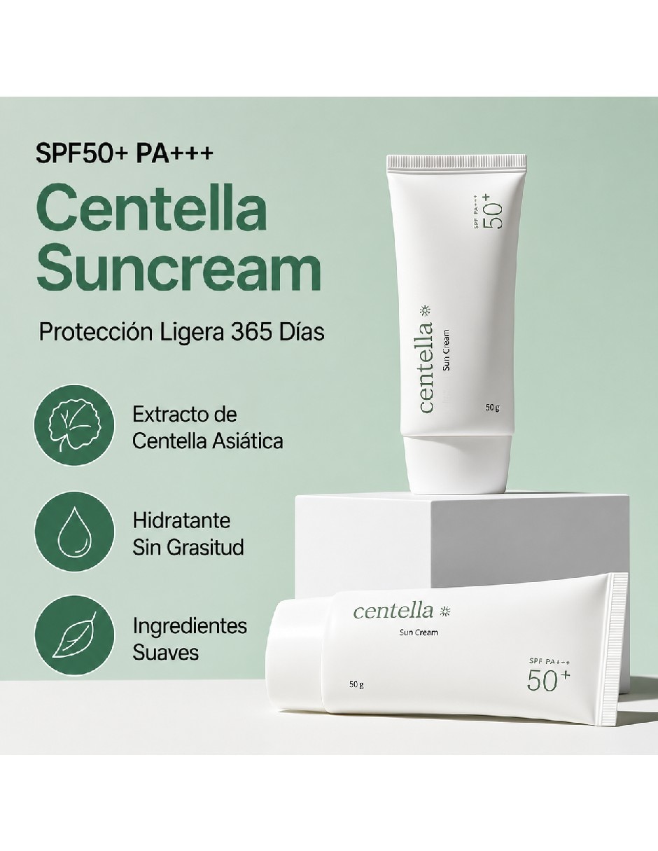 Protector solar FPS 50+ centella asiática 50 g 4