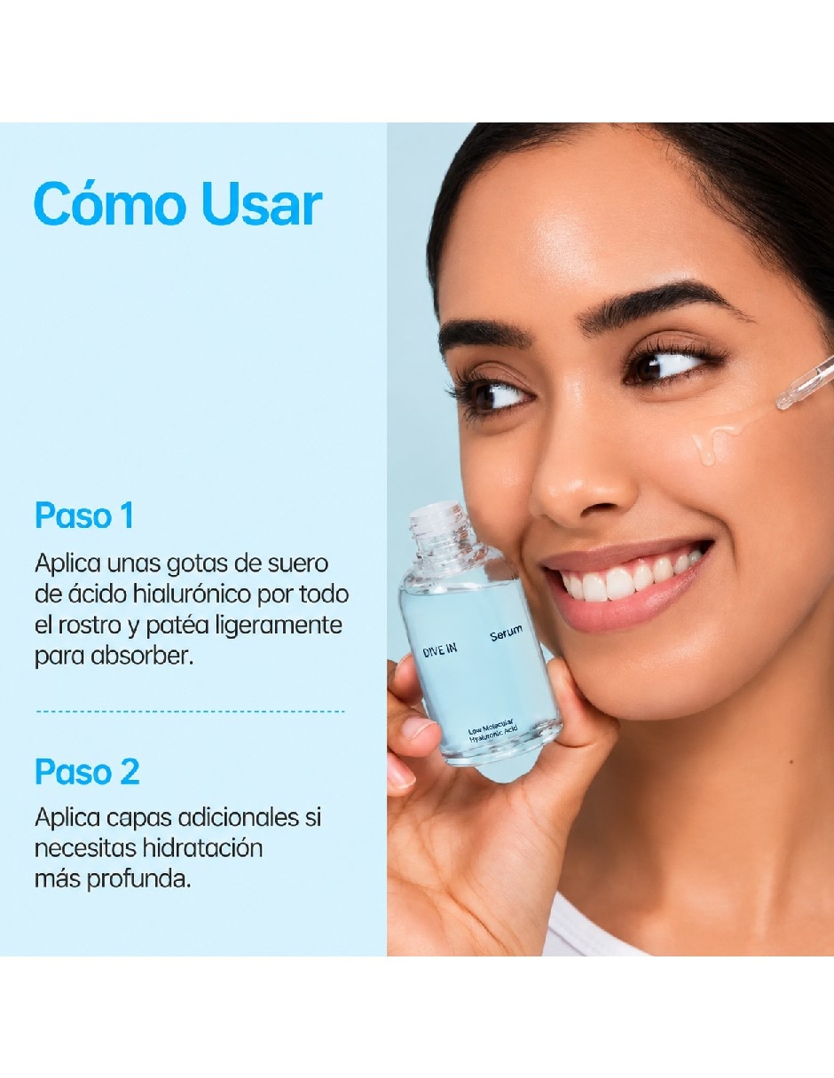 Sérum hidratante facial ácido hialurónico 50 ml para todo tipo de piel 2