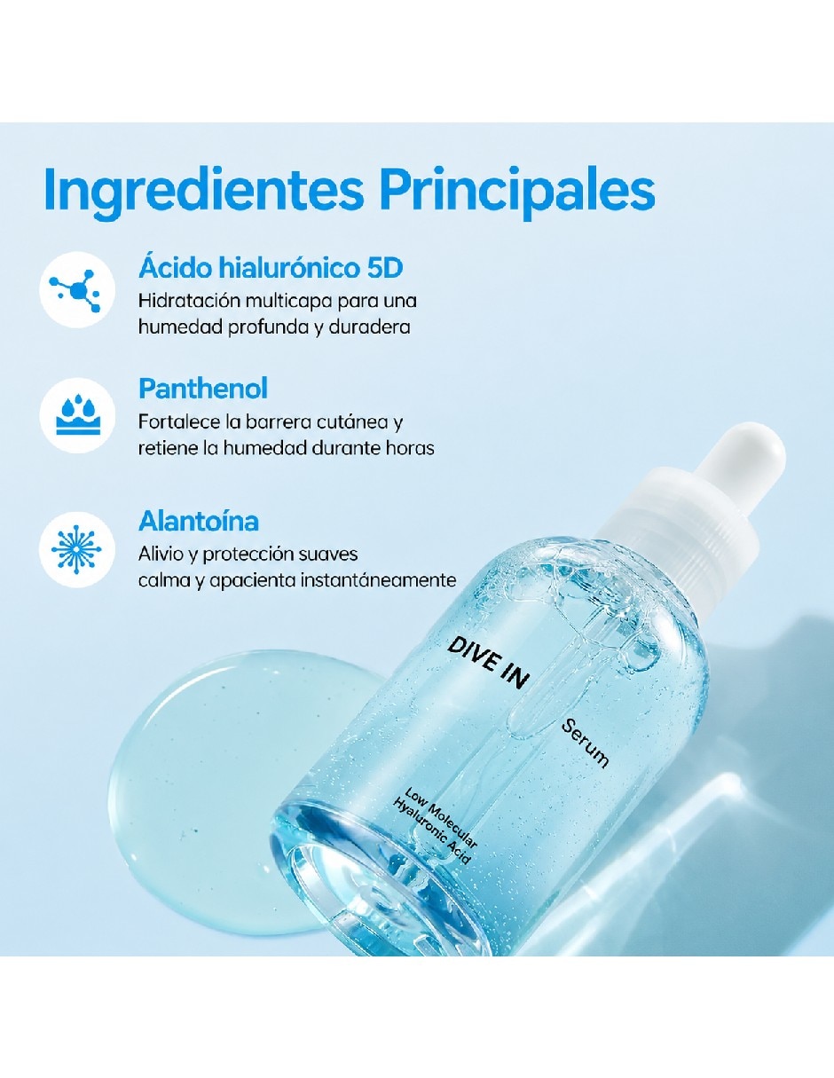 Sérum hidratante facial ácido hialurónico 50 ml para todo tipo de piel 3