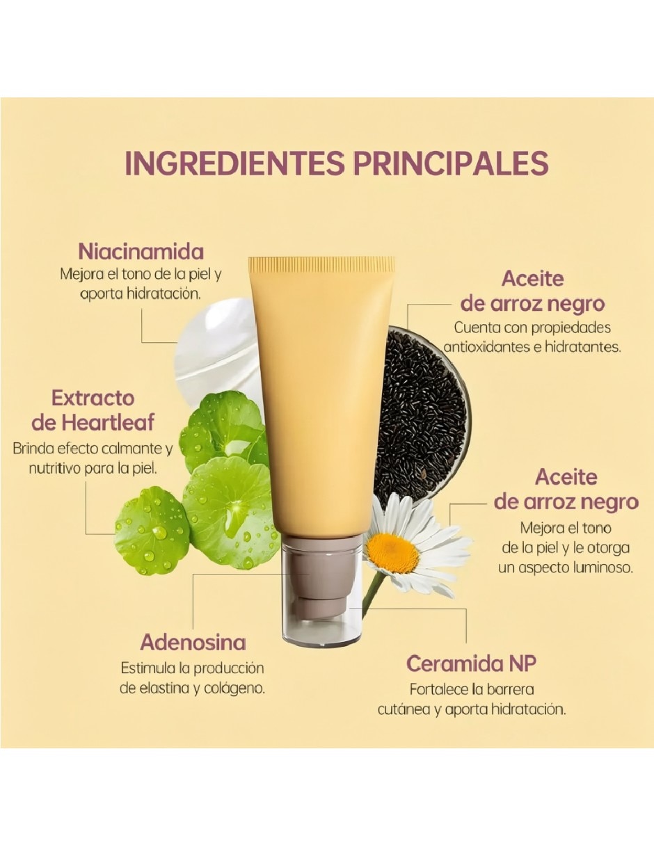Protector solar fps 50+ Protector solar con extracto de arroz negro 2