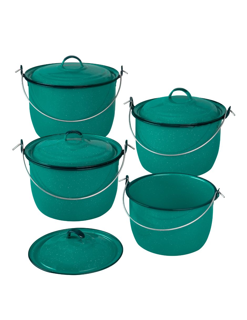 Batería de cocina 323900 de Peltre pesado 8 piezas