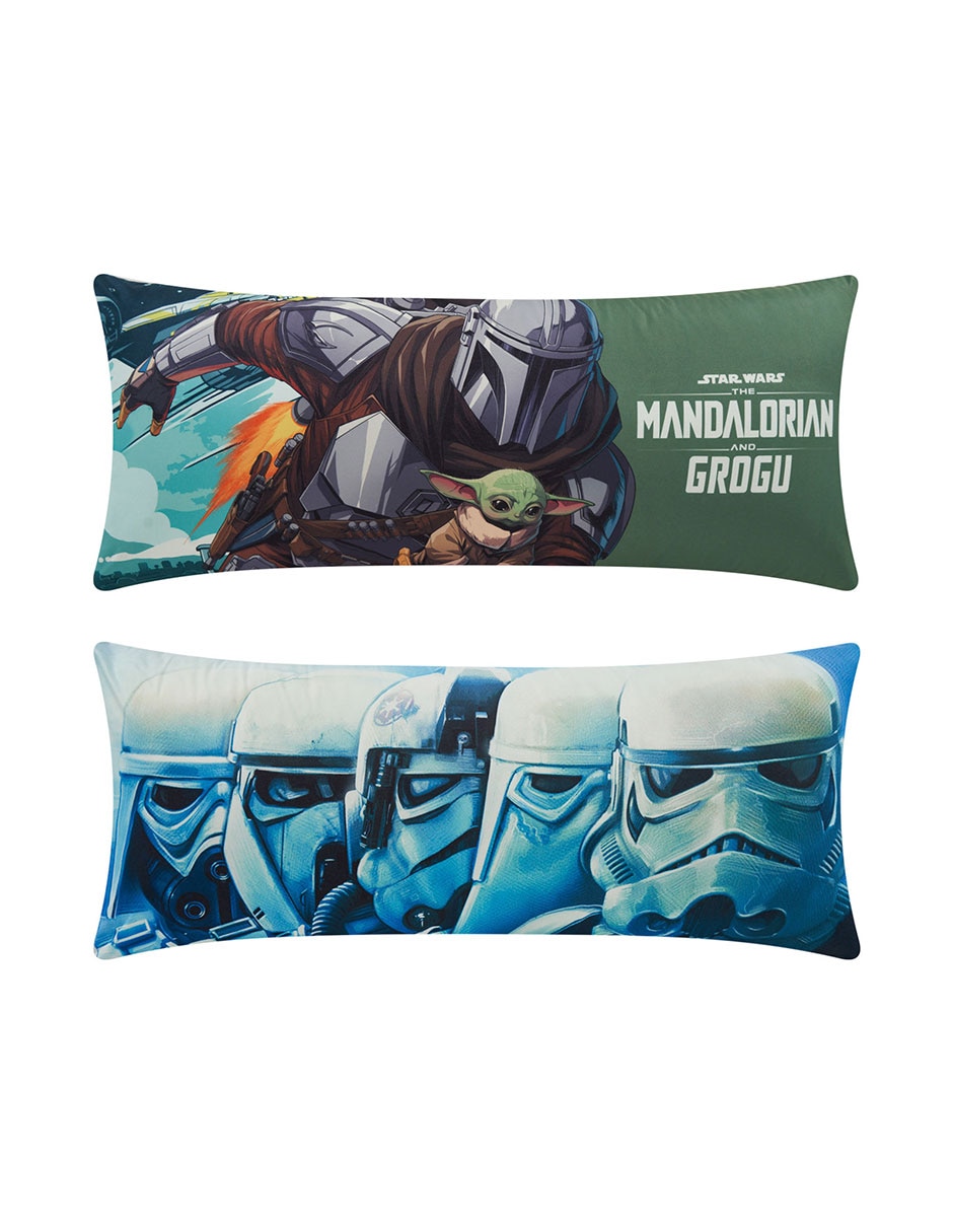 Almohada Súper Jumbo Mandalorian y Grogu firmeza Medio