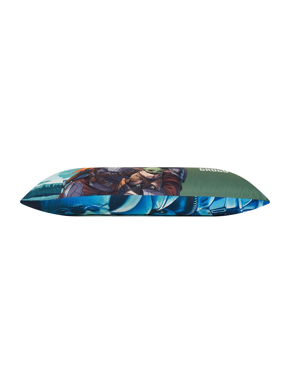 Almohada Súper Jumbo Mandalorian y Grogu firmeza Medio 7