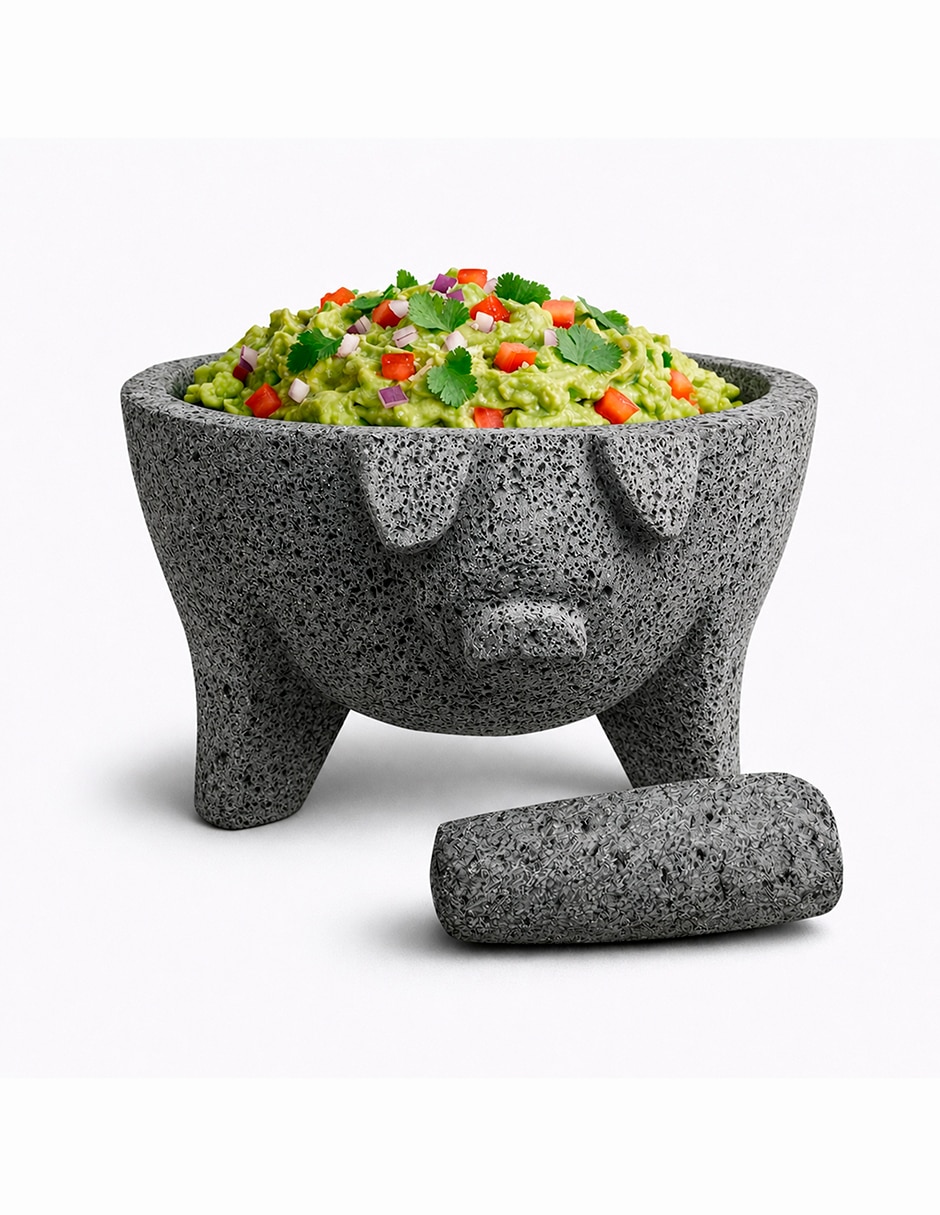Molcajete con cabeza
