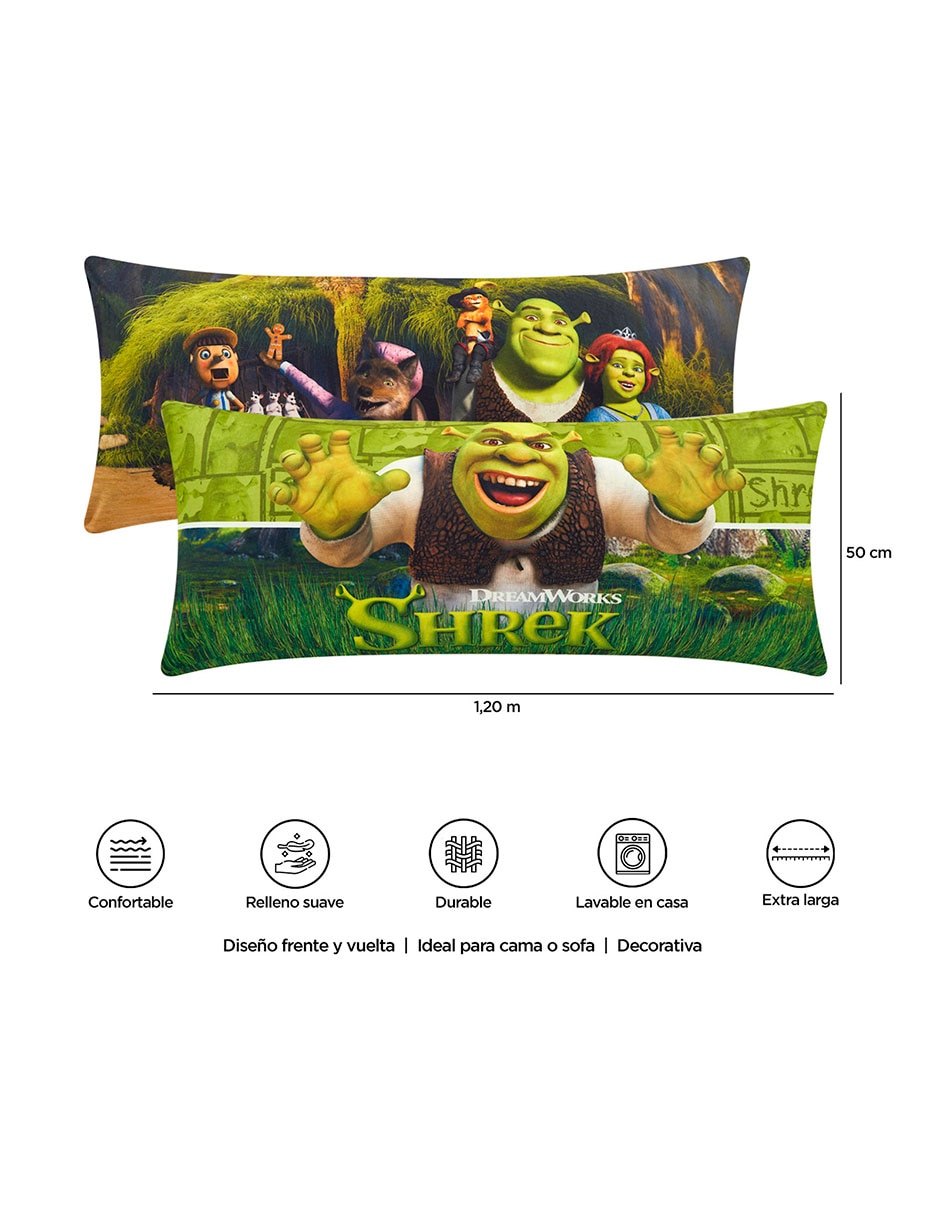 Almohada Súper Jumbo Shrek Pantano firmeza Medio 8