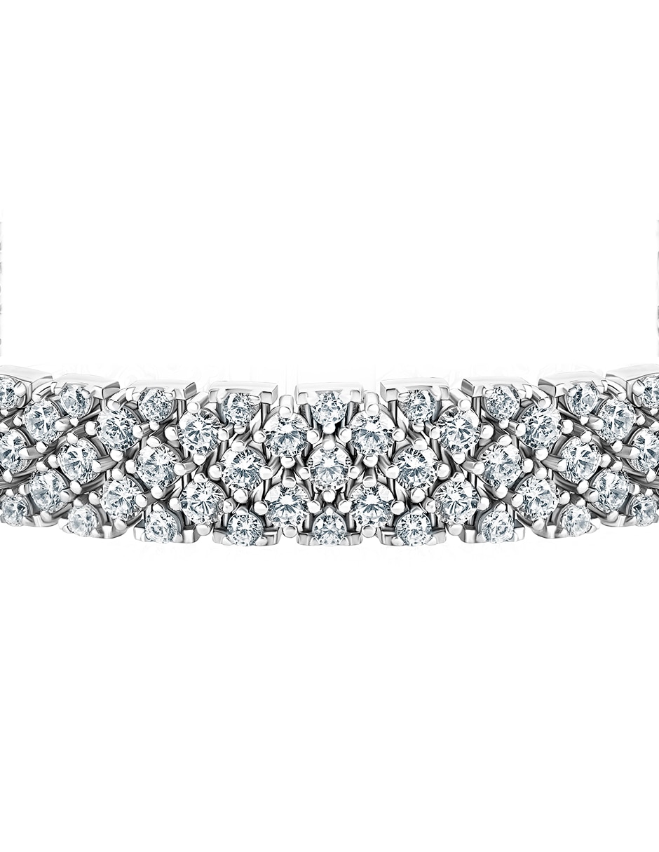 Pulsera Gladkova Joyería de plata con zirconia P 925 acabado pavé