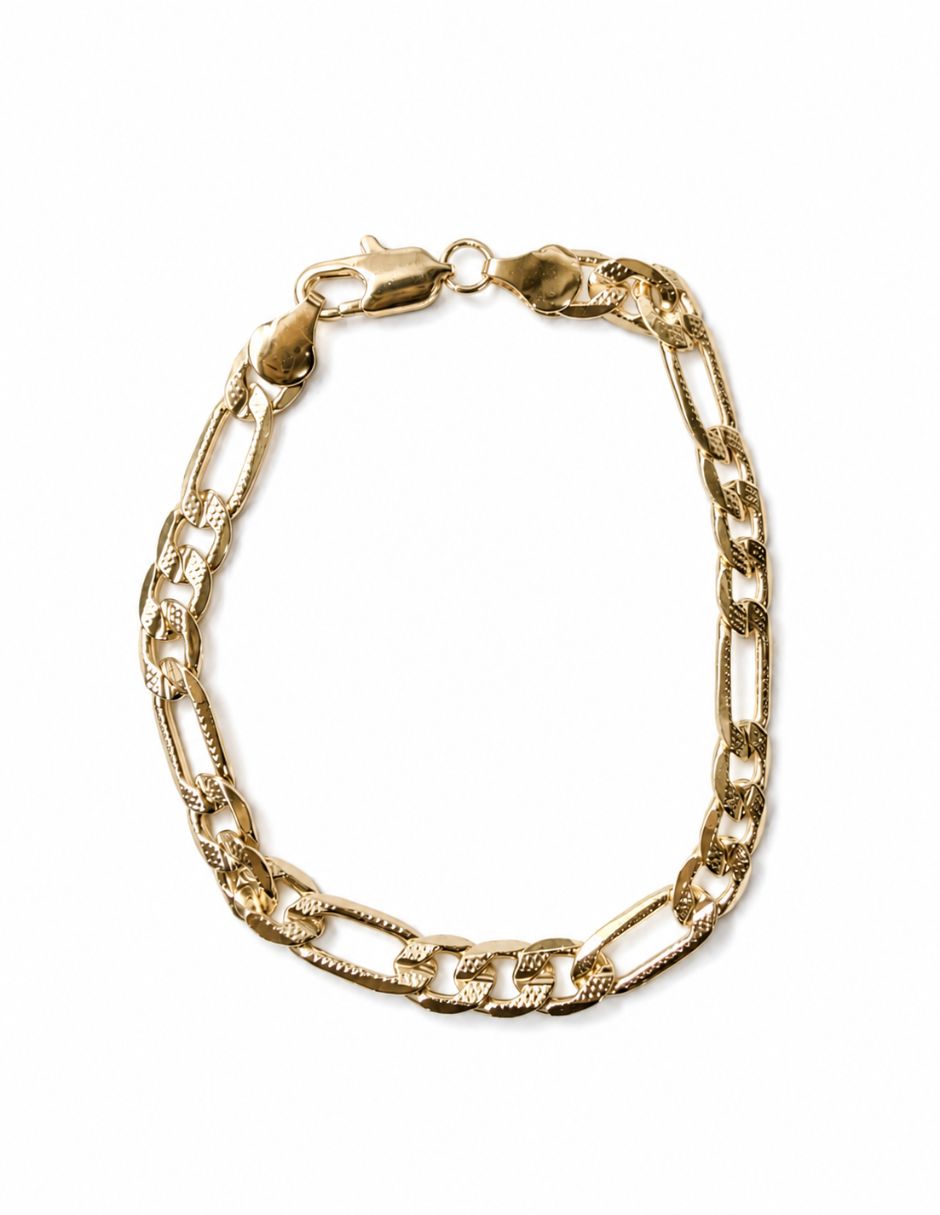 Pulsera Moon de oro laminado de 14 k acabado brillante