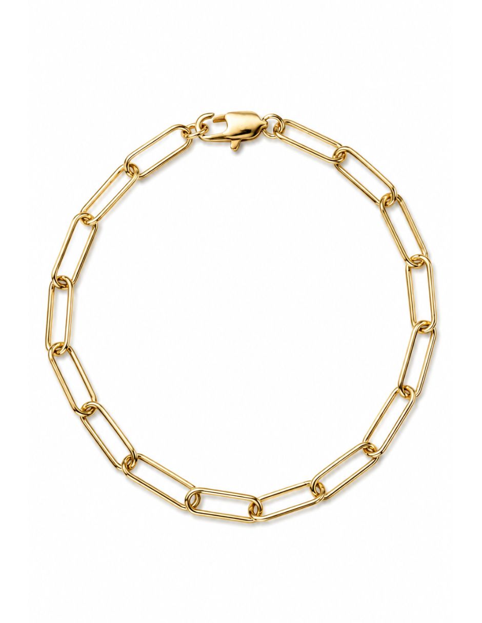 Pulsera Moon de oro laminado 14 K acabado brillante