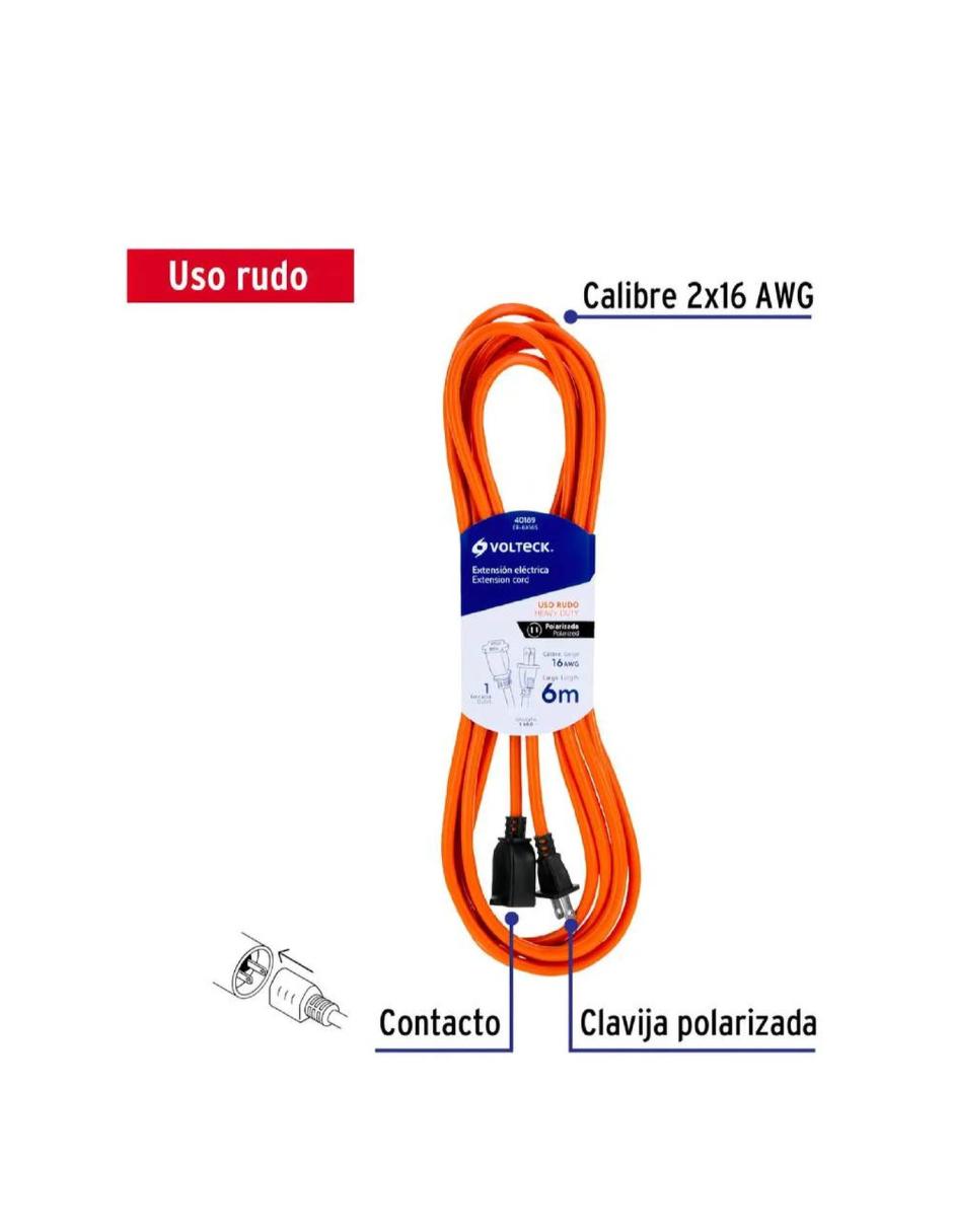 Extensión eléctrica 15 m 2