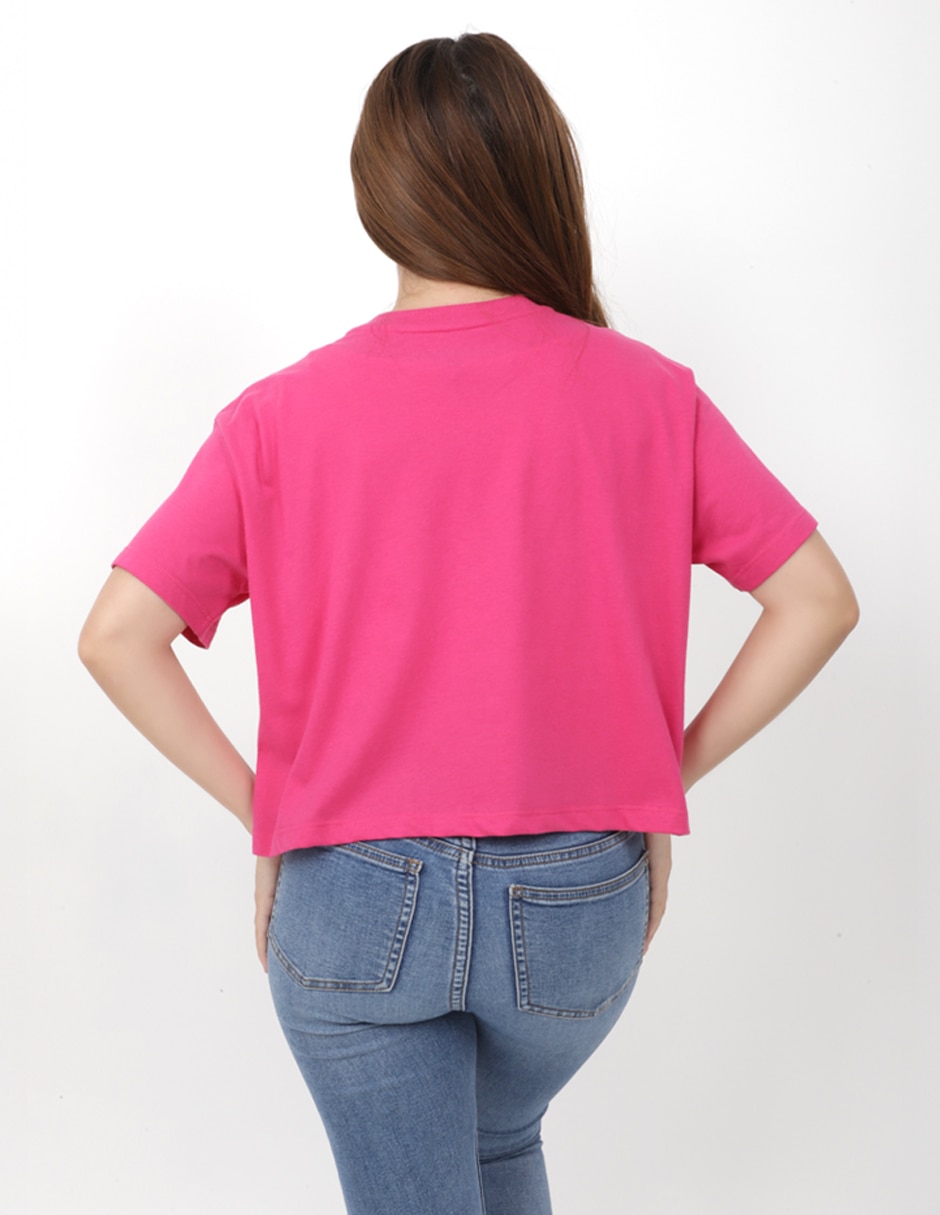 Playera manga corta k swiss mered cuello redondo para mujer