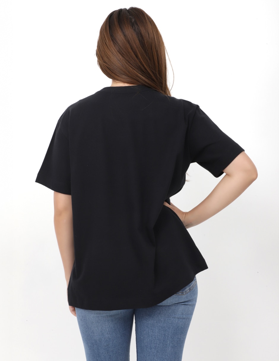 Playera manga corta k swiss hepbu cuello redondo para mujer