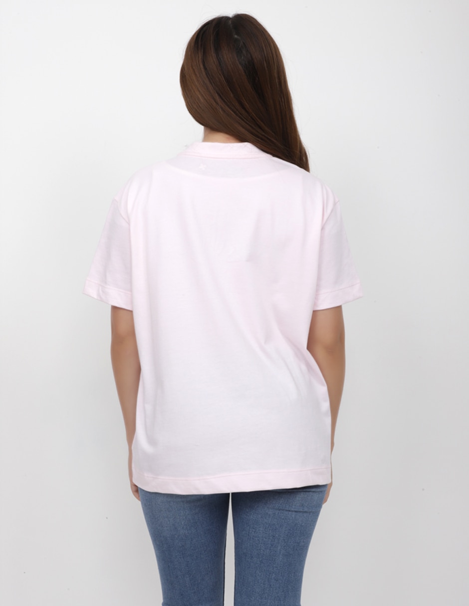 Manga corta hepbu cuello redondo para mujer 3