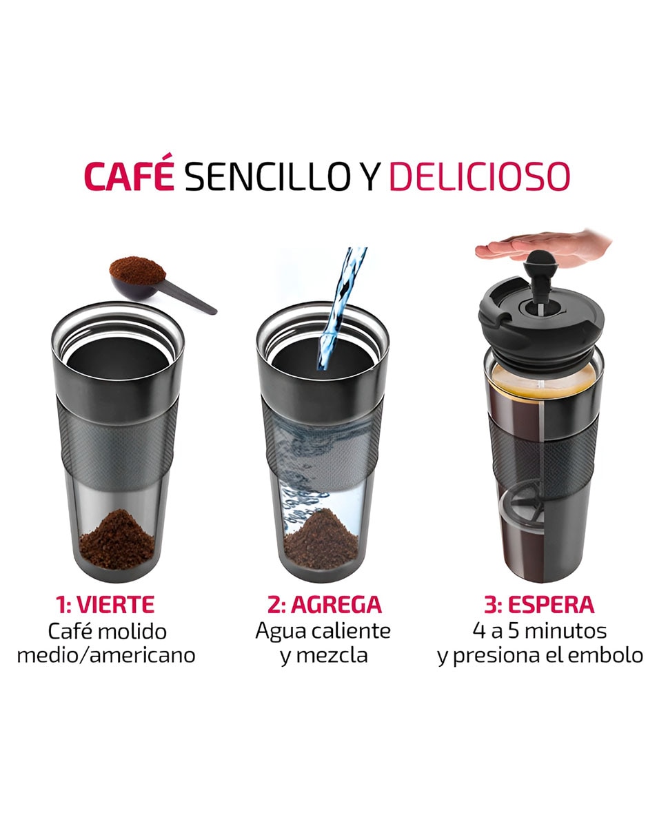 Termo de acero inoxidable con tapa rosca 450 ml 3