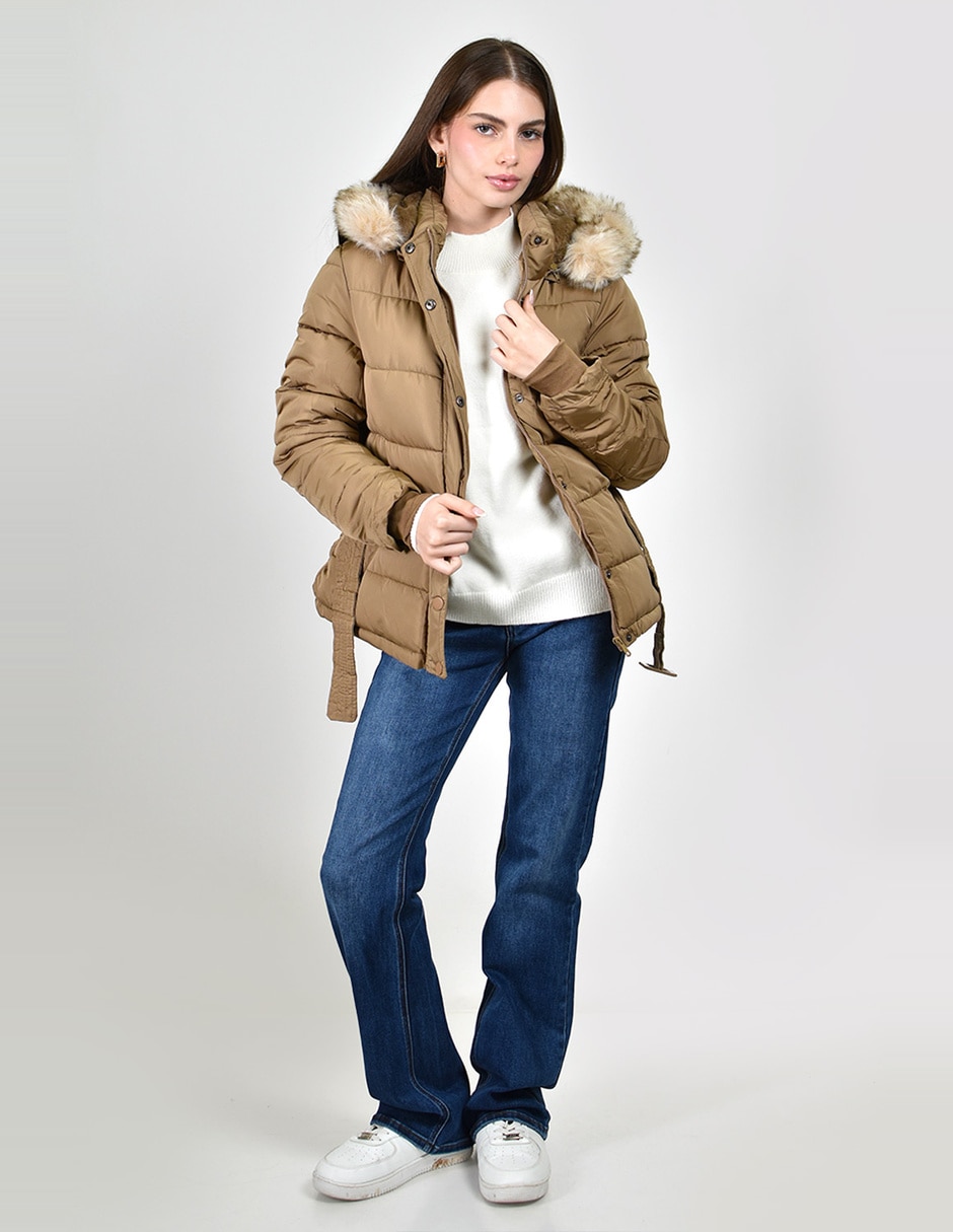 Chamarra acolchada roman fashion para mujer