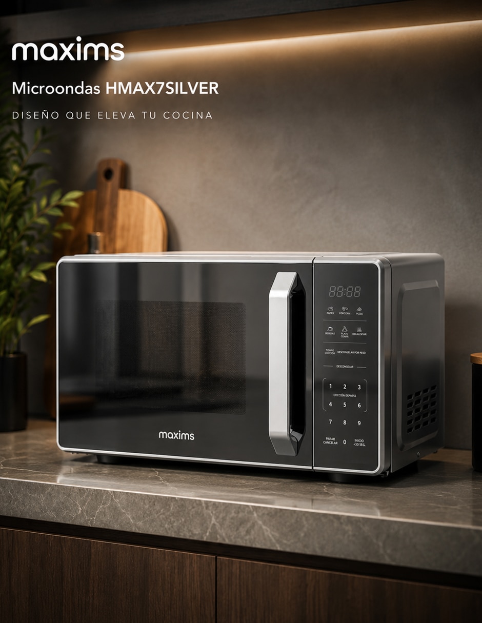 Horno de microondas convencional Maxims modelo 20L SILVER 2