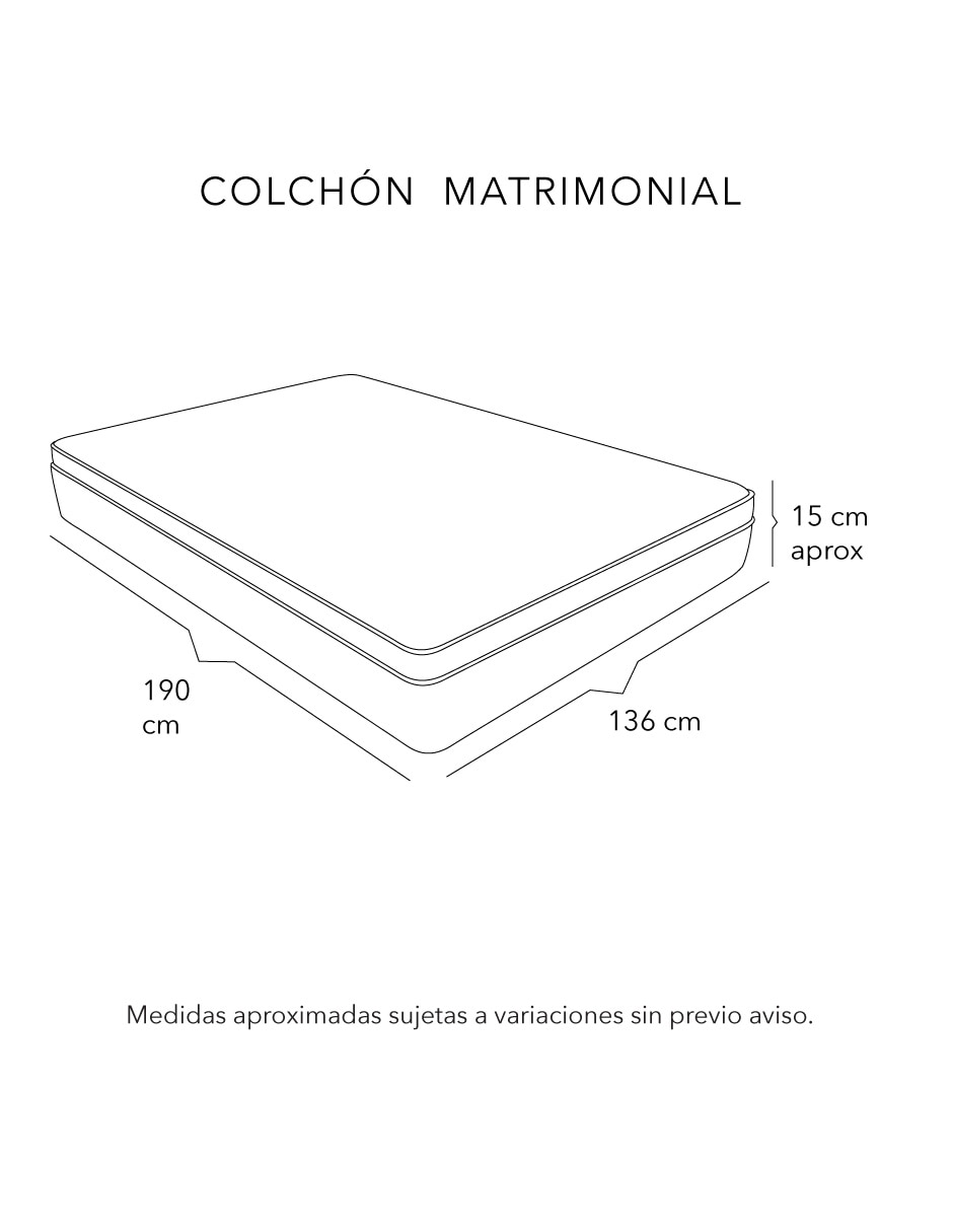 Colchón en caja Trinity 8