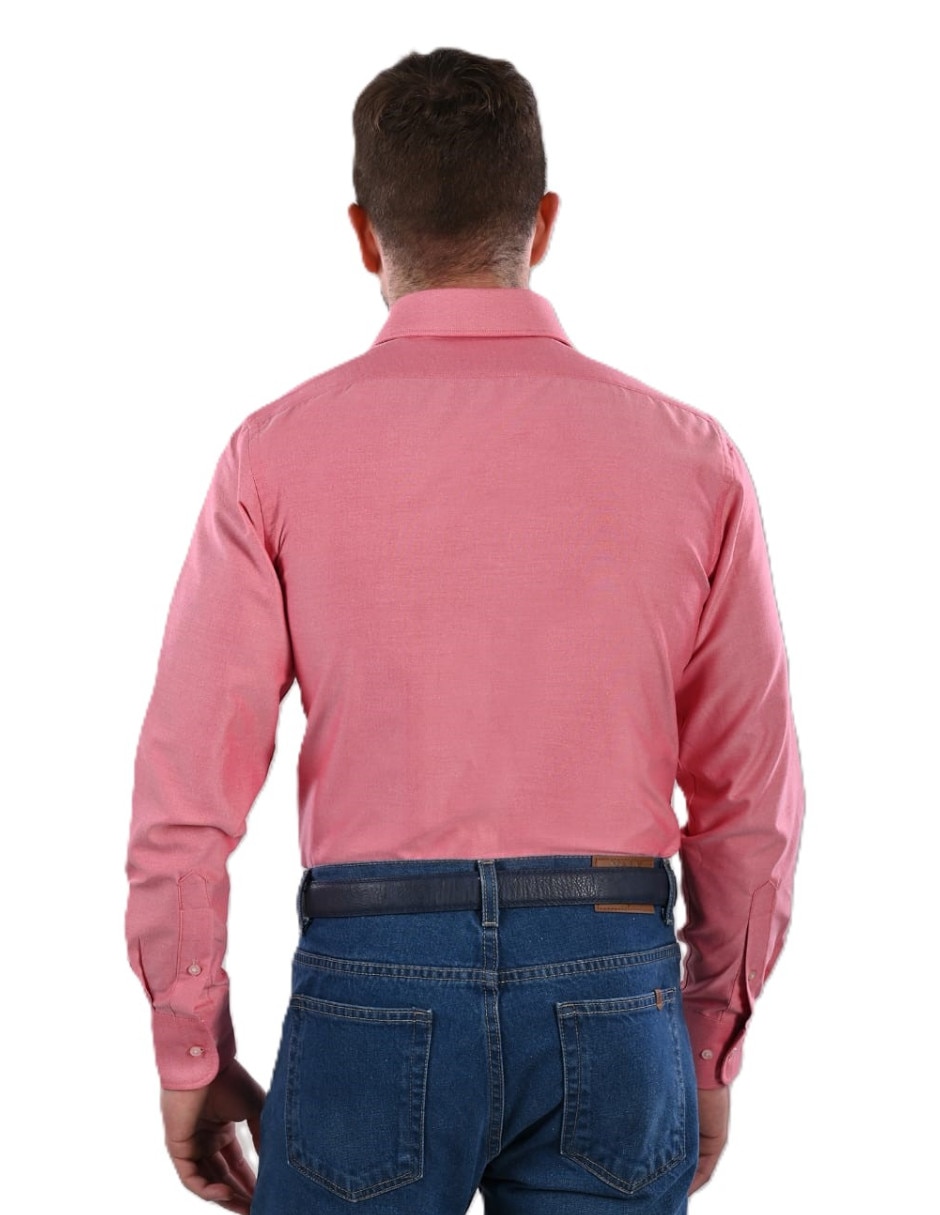 Camisa/sobrecamisa casual de poliéster y algodón manga larga para hombre 2