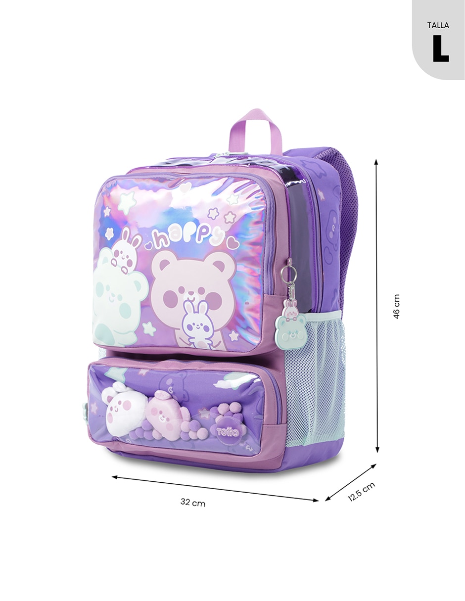 Mochila escolar Friends Party para niña 7
