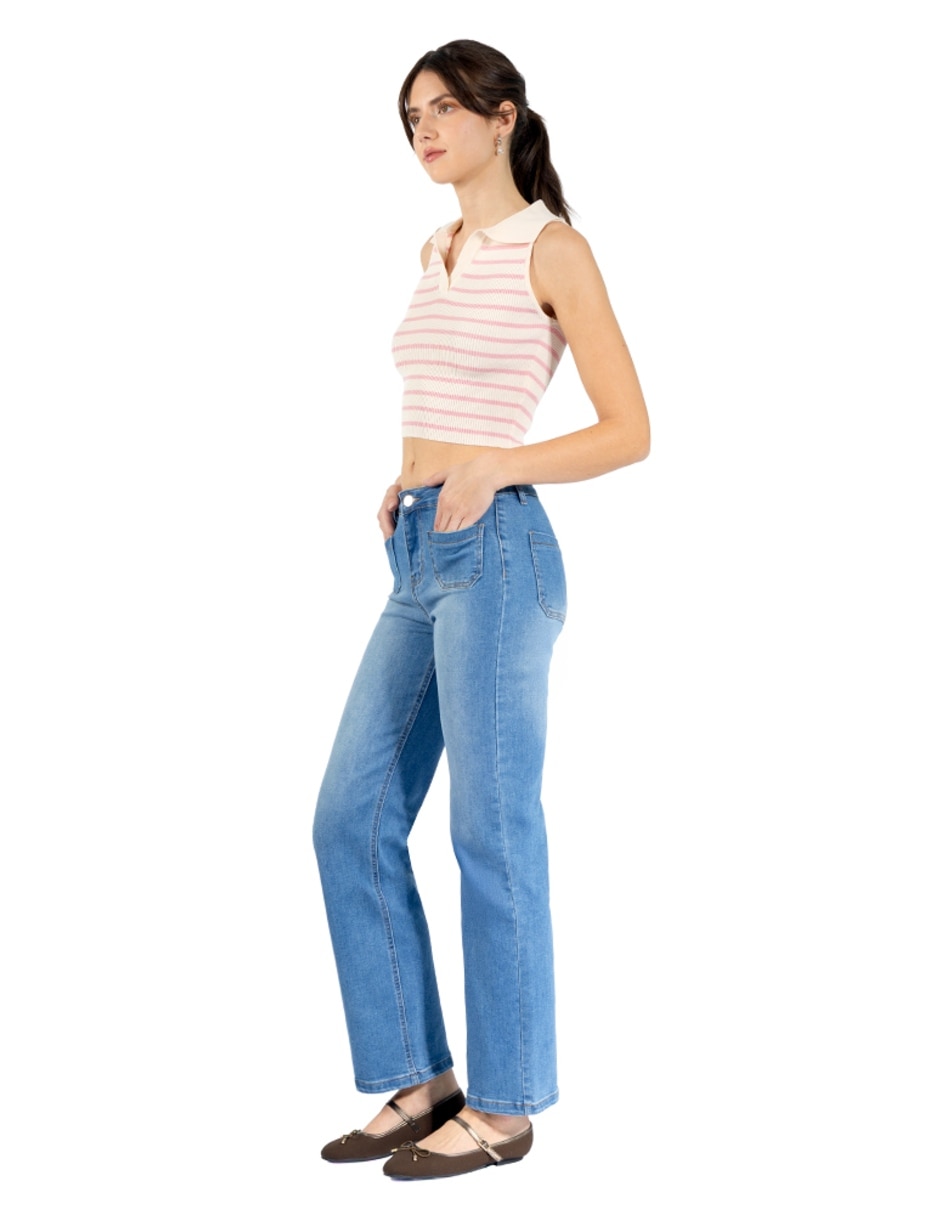 Jeans wide leg para mujer 2