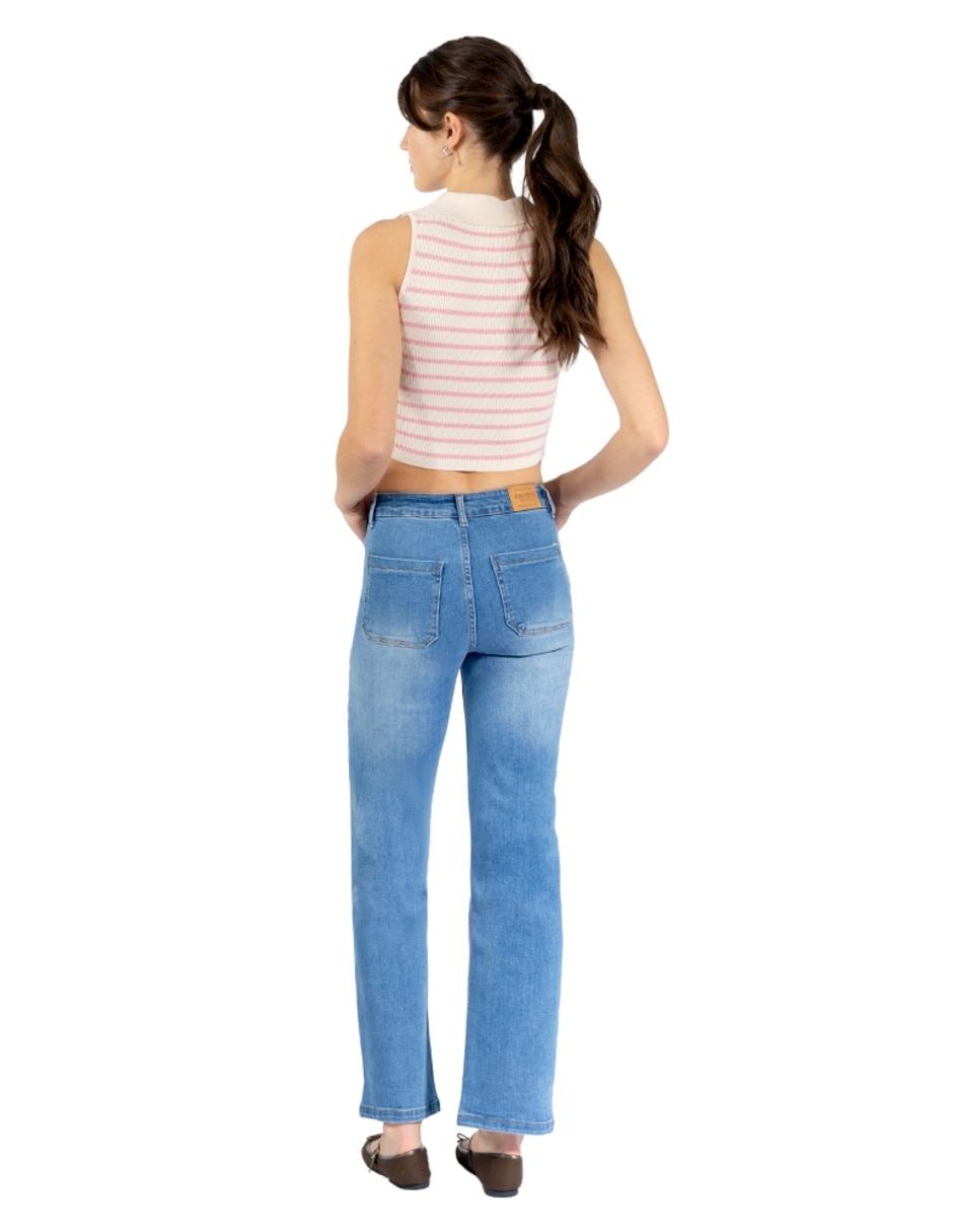 Jeans wide leg para mujer 5