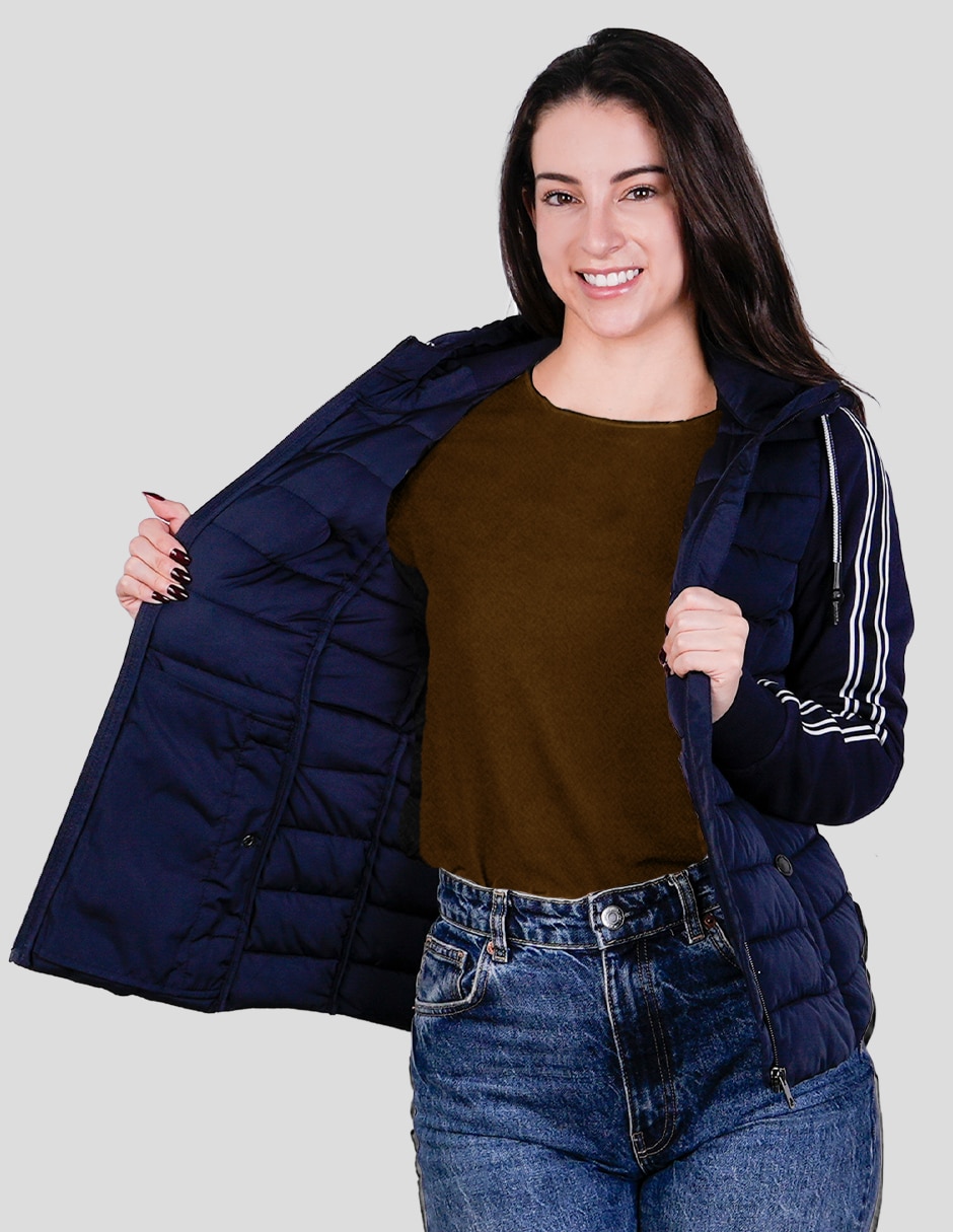 Chamarra casual greenlander hibrida para mujer