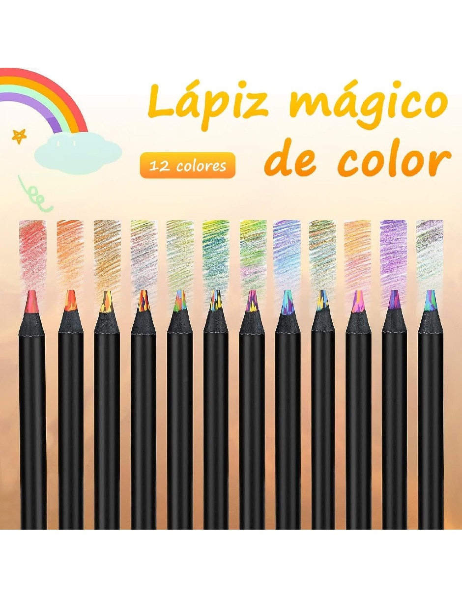 Lápices de color Genérica redonda 12 piezas