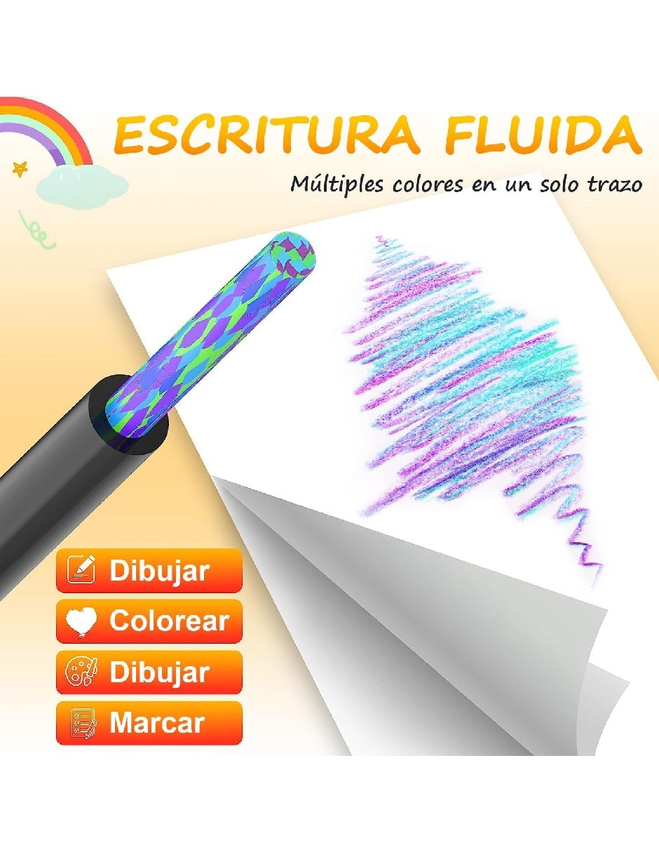 Lápices de color Genérica redonda 12 piezas