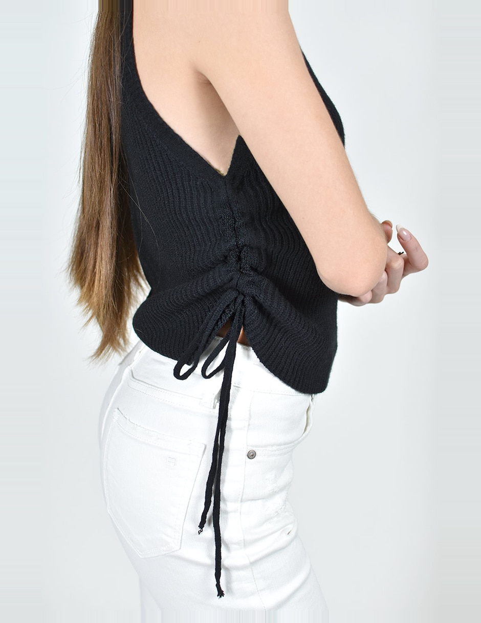 Blusa roman fashion sin manga para mujer