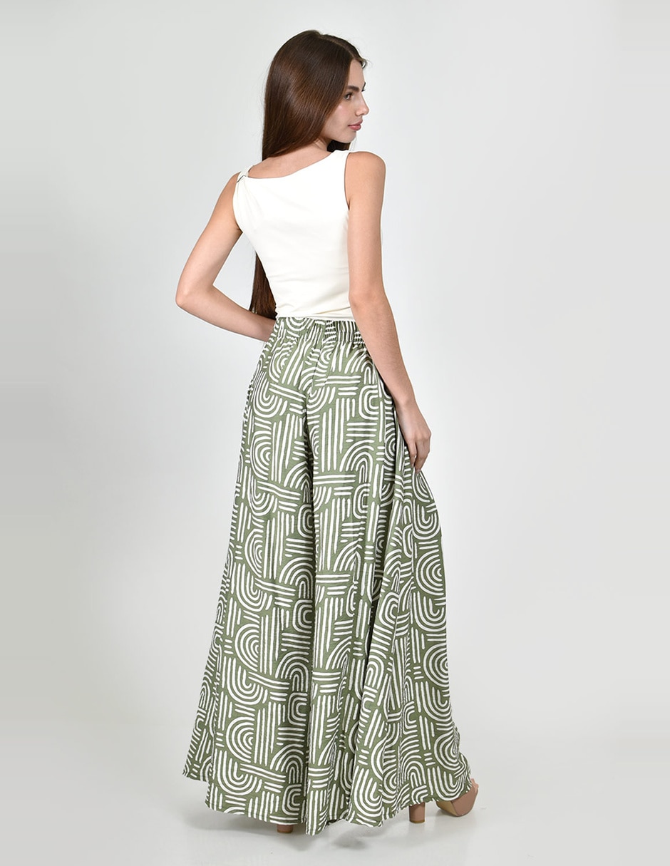 Pantalón regular roman fashion amplio para mujer