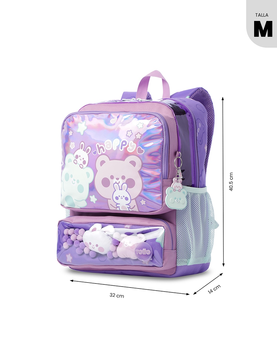 Mochila escolar Friends Party para niña 7