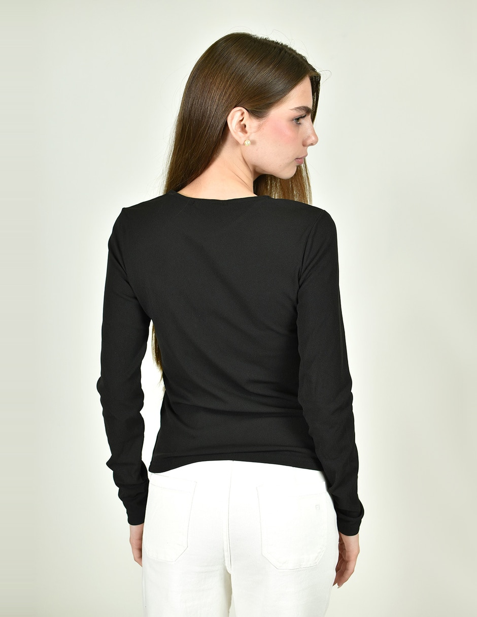 Blusa manga larga para mujer 4
