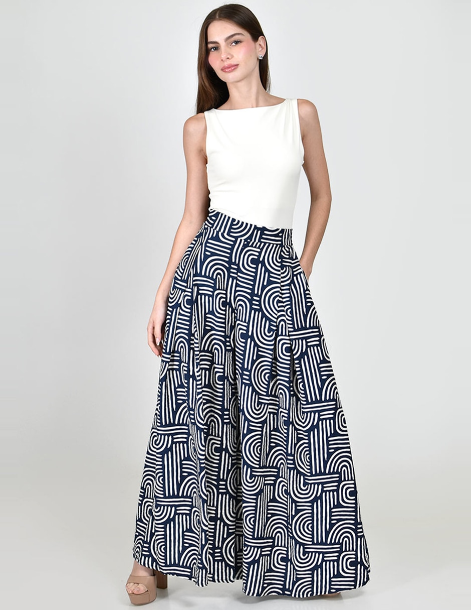 Pantalón regular roman fashion amplio para mujer