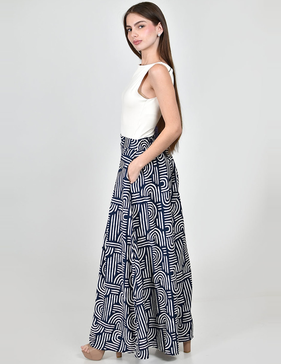 Pantalón regular roman fashion amplio para mujer